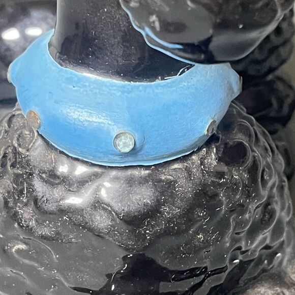 Vintage Large Black Poodle Ceramic Atlantic Mold Pottery Dog Figure-Retro-MCM - Picture 16 of 16